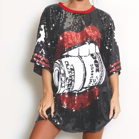 Newspaper Sequin Dress Size S - Picture 4 of 4